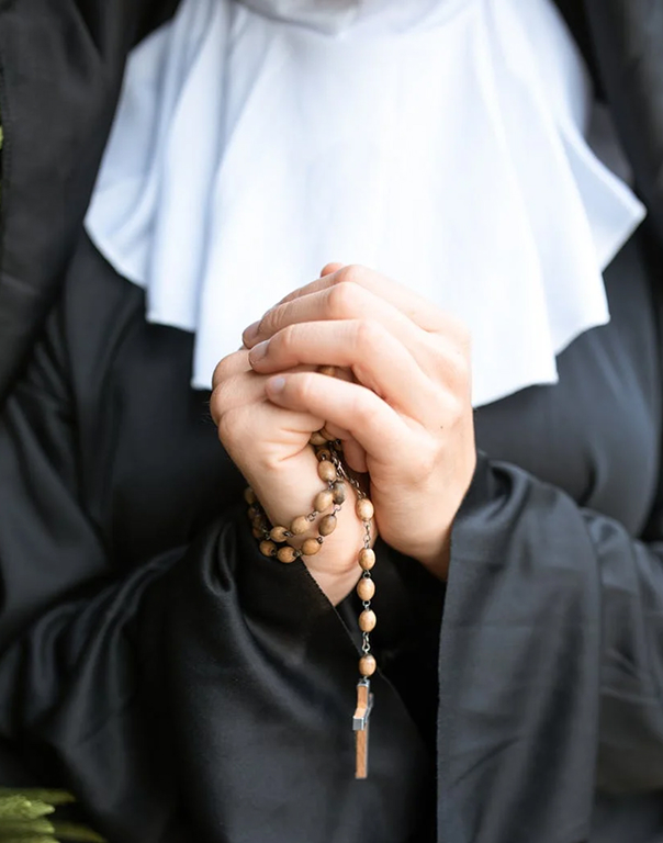 a devotee showing passion to the church